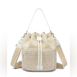 Like Dreams Harmony Straw Bucket Bag